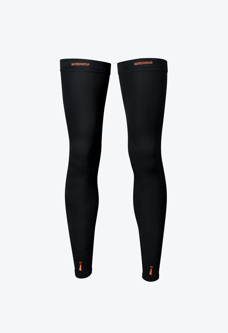 How do I get the med-long leg sleeves (pic right)? I can only find & wear  ones that go all the way to the socks or stop halfway down the calf (pic